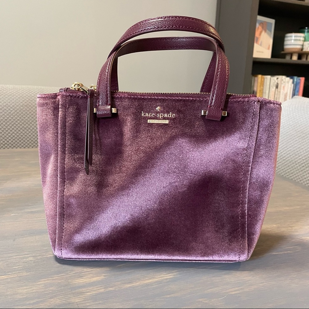 NWOT Kate Spade Velvet Purse